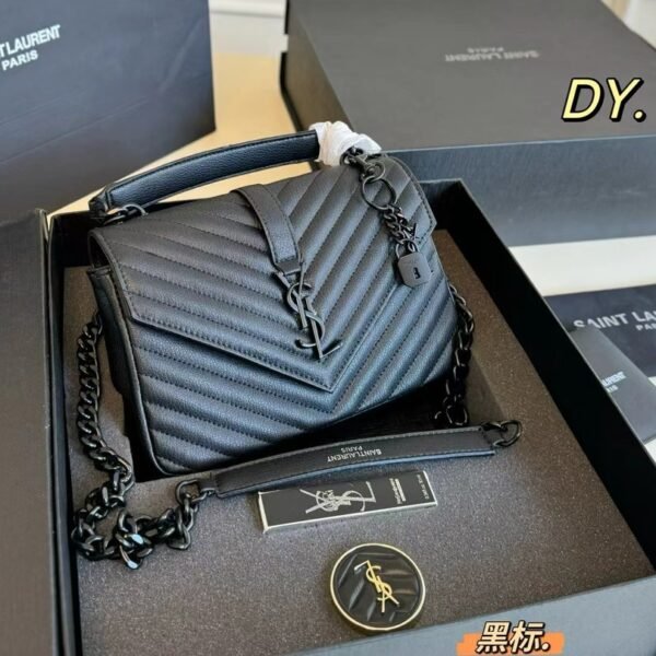 YSL Loulou Small Black Leather - Bag