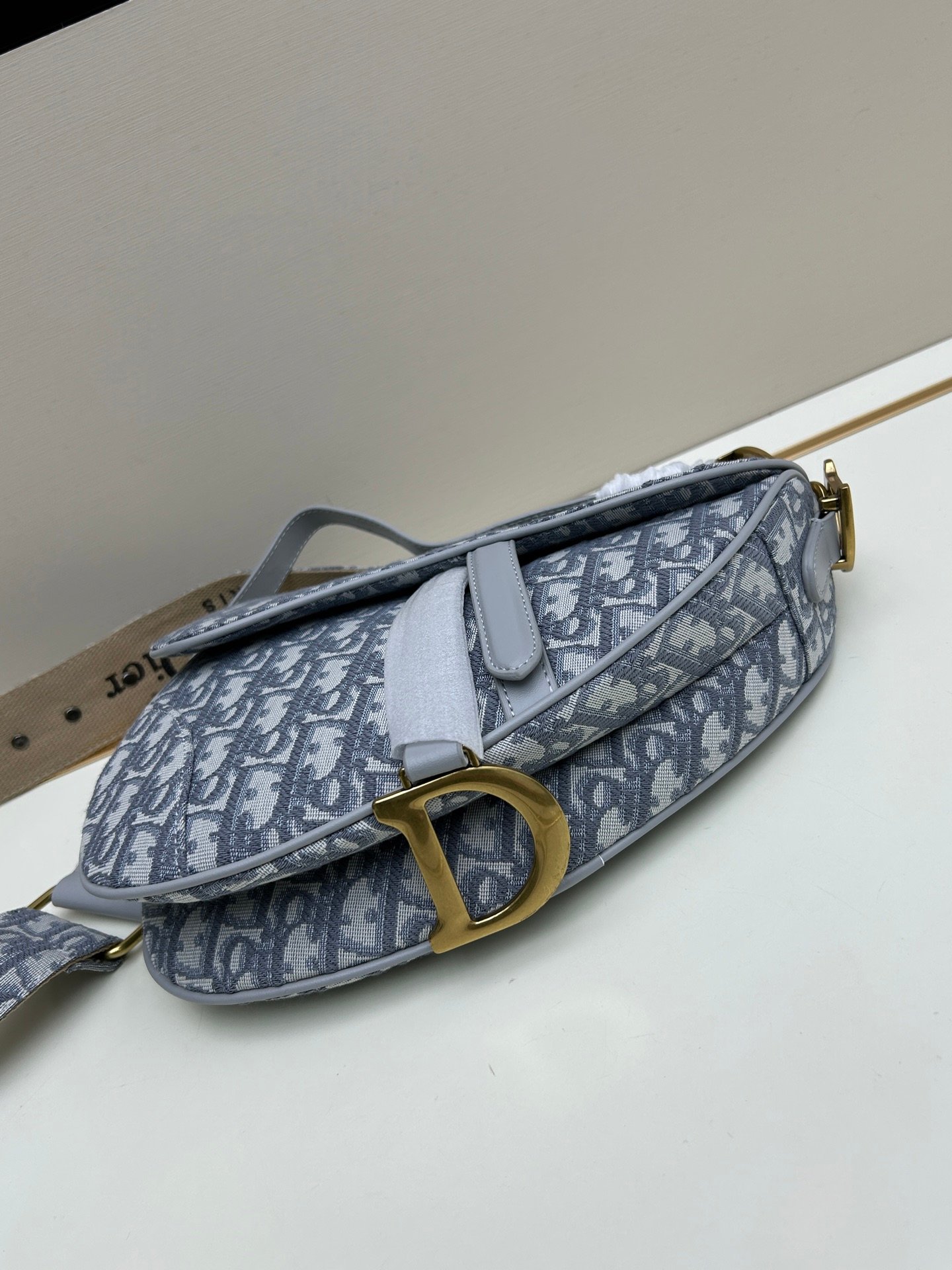 CD Saddle Large Oblique Canvas - Bag - Image 6