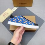 BBR Monogram Stripe E-canvas Sneakers Blue/Black – Sneakers