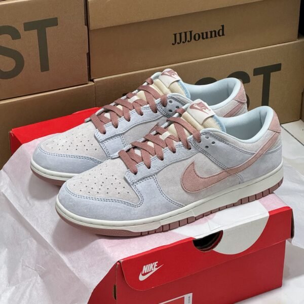 NK Dunk Low JJJJound 9.5 Pink/White - Sneakers