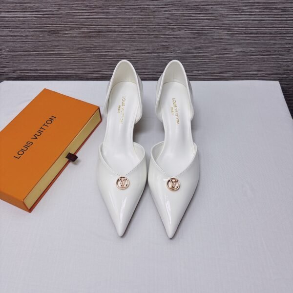 LV Madeleine Pump White Patent Leather - Heels