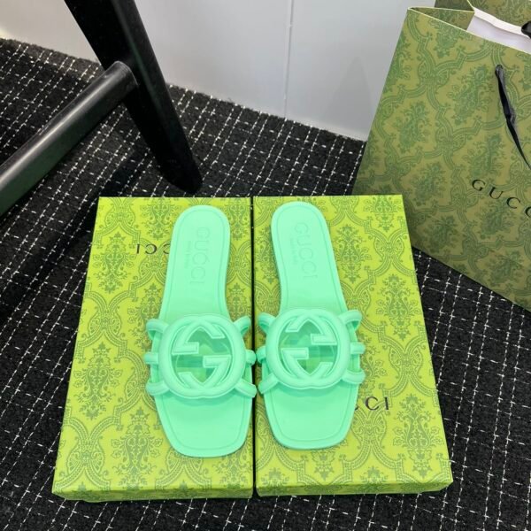 GG Rubber GG Slide Sandals - Slides