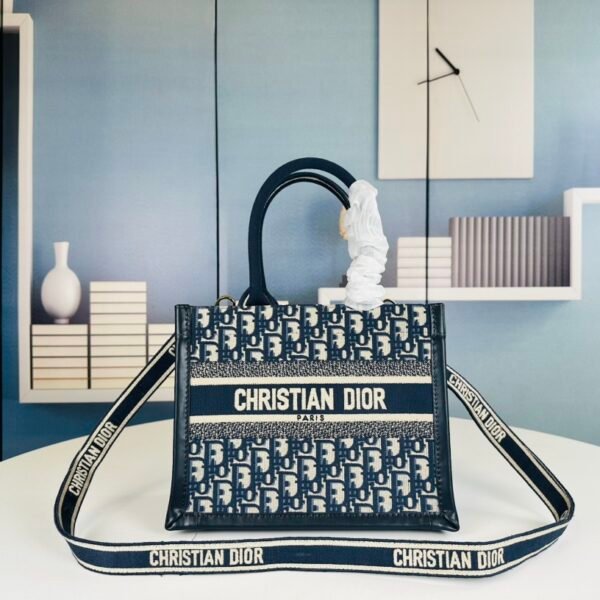 CD Book Tote Small Oblique Canvas - Bag