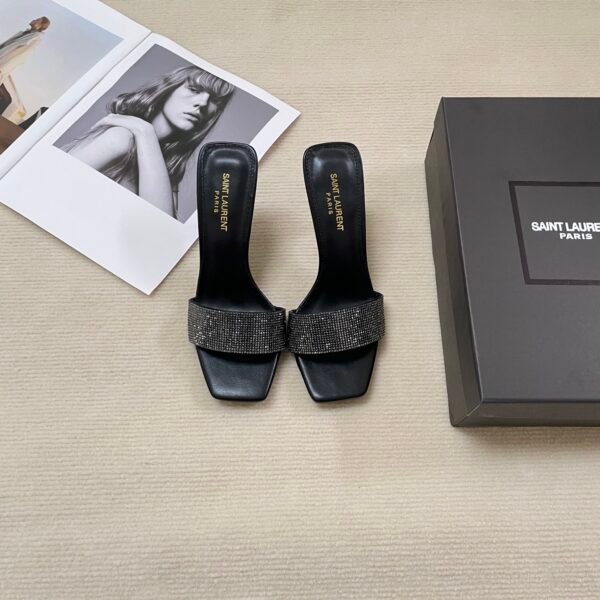 YSL Cassandra 95 Crystal Embellished - Heels
