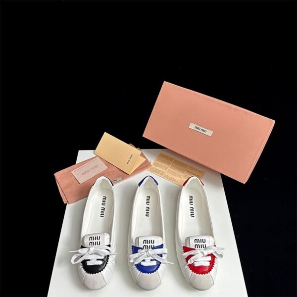 MIU Ballet Flats Multicolor Canvas - Shoes