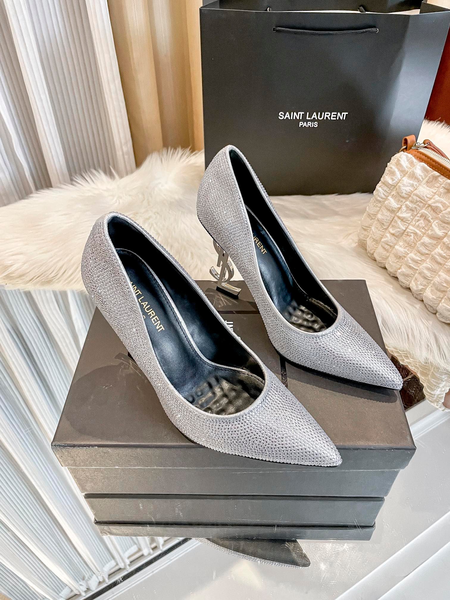 YSL Opyum Pumps Silver - Heels - Image 8