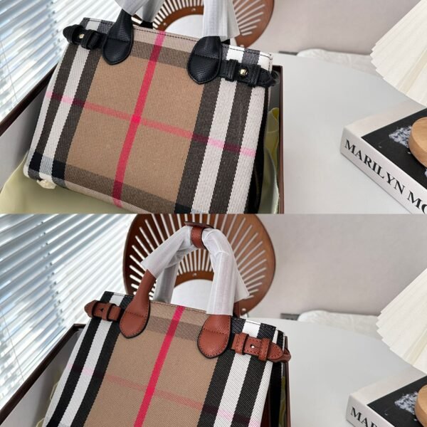 BBR Title Vintage Check Beige/Black Canvas - Bag