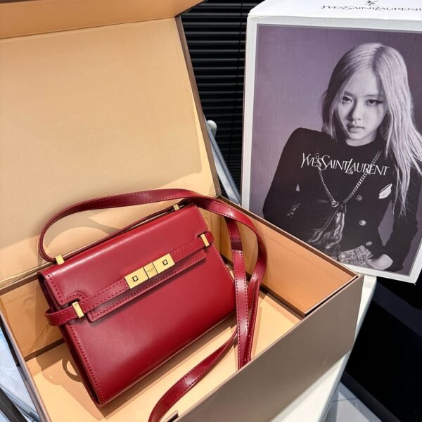 YSL Manhattan Small Red Leather - Bag