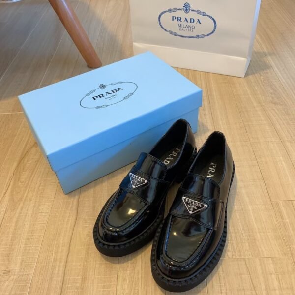 PR Brushed Leather Loafers - Shoes