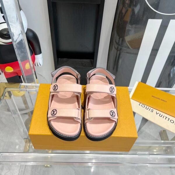 LV Paseo Flat Comfort Sandal Pink/Monogram Canvas - Sandals