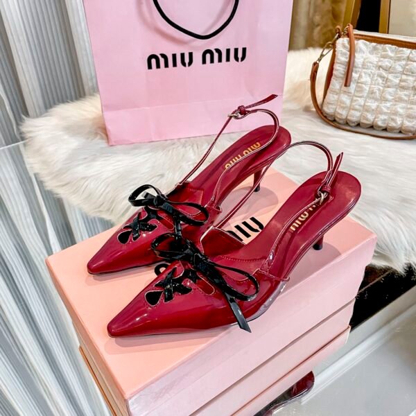 MIU Bow Slingback Pumps - Heels