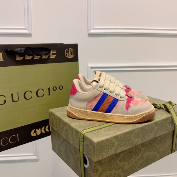 GG Screener Beige/Pink Canvas - Sneakers