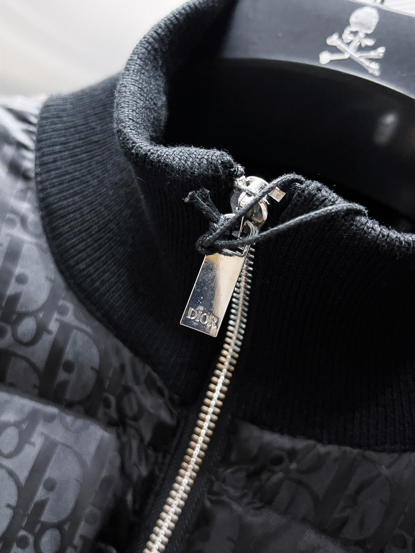 CD Oblique Knit Down Jacket Black - Jacket - Image 5