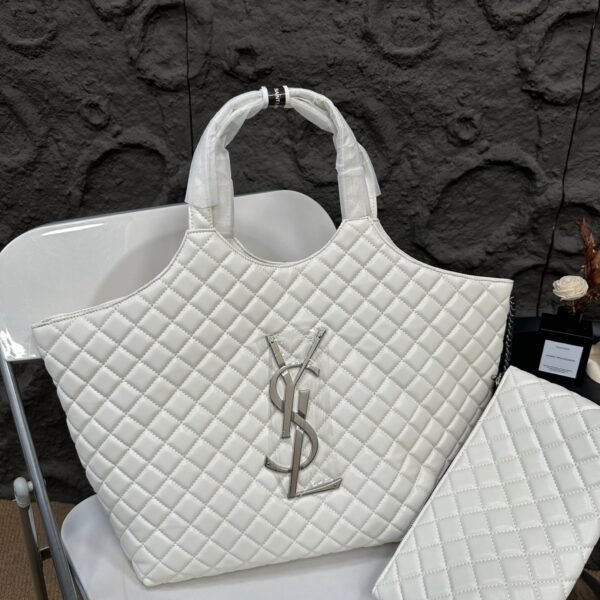 YSL Icare Maxi Shopping Bag Quilted Lambskin - Bag