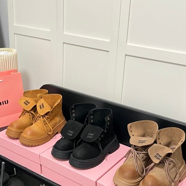 MIU Faded Short Boots - Boots