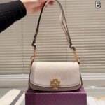 TB Medium Cowhide Bag – Tan
