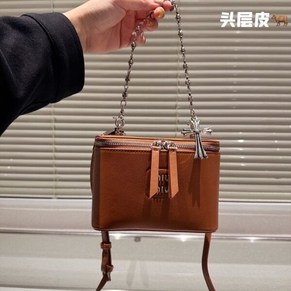 MIU Wander Brown/Black Leather - Bag