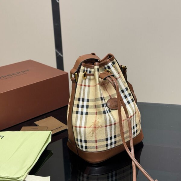BBR Vintage Check Bucket Bag Beige Check - Bag
