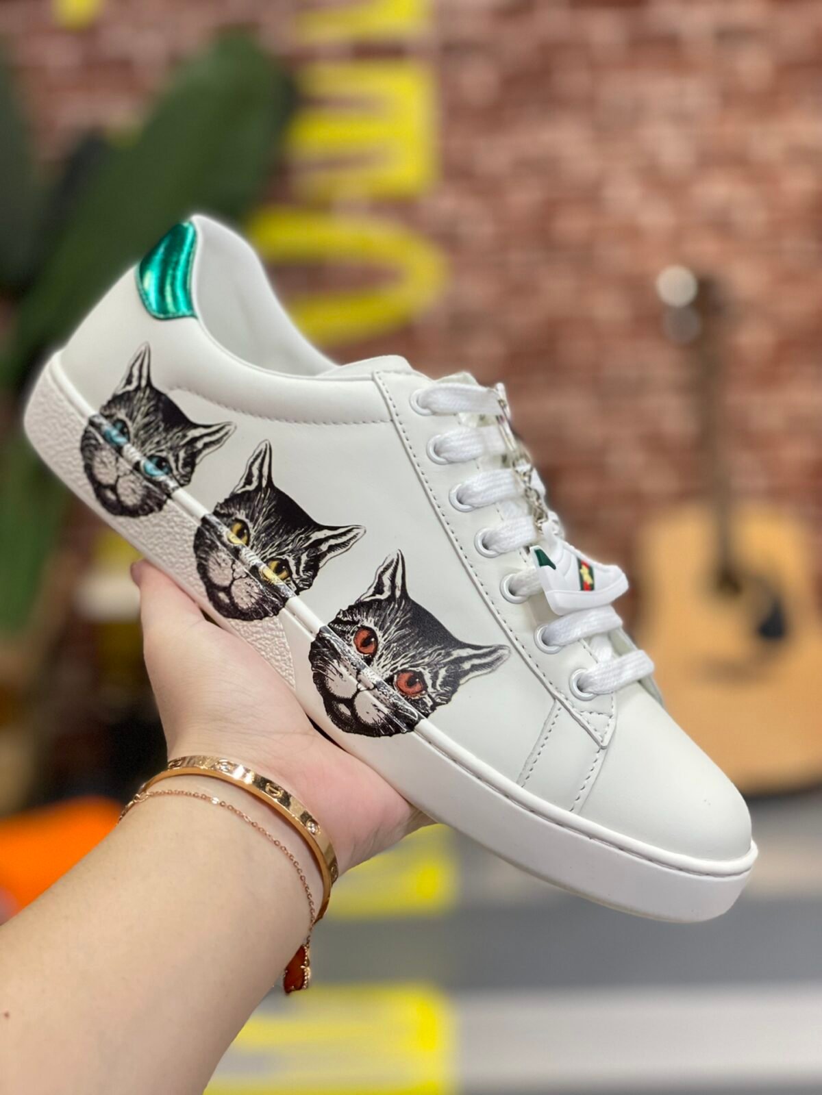 GG Ace Embroidered Cat – Sneaker — 2