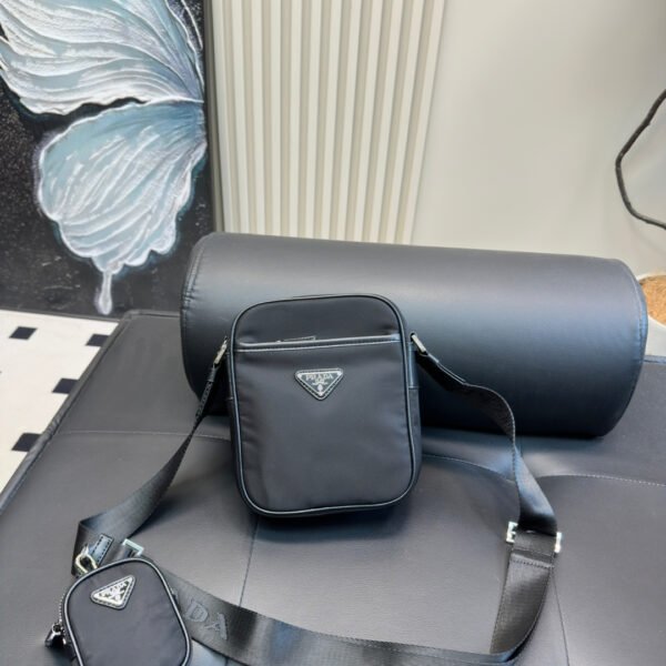 PR Re-Nylon Crossbody Black Nylon - Bag