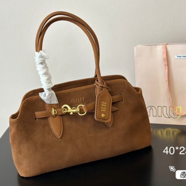 MIU Madras Brown Suede - Bag