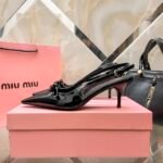 MIU Bow Slingback Pumps – Scarpe con tacco