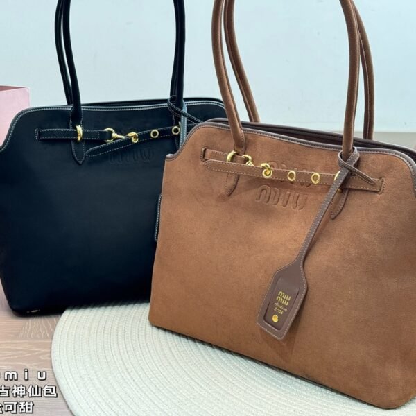 MIU Madras Black/Brown Leather - Bag