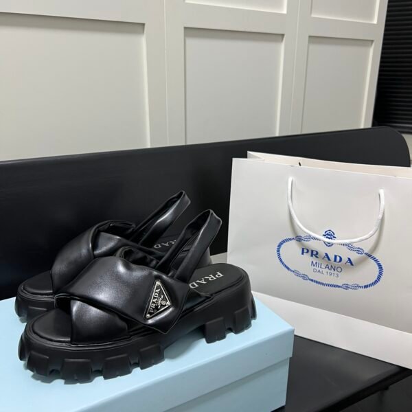 PR Padded Nappa Leather Sandals - Sandals
