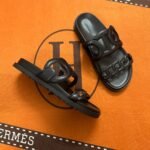 HM Chypre Black Leather – Slide