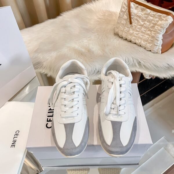 CEL Z Trainer White/Grey Leather - Sneakers