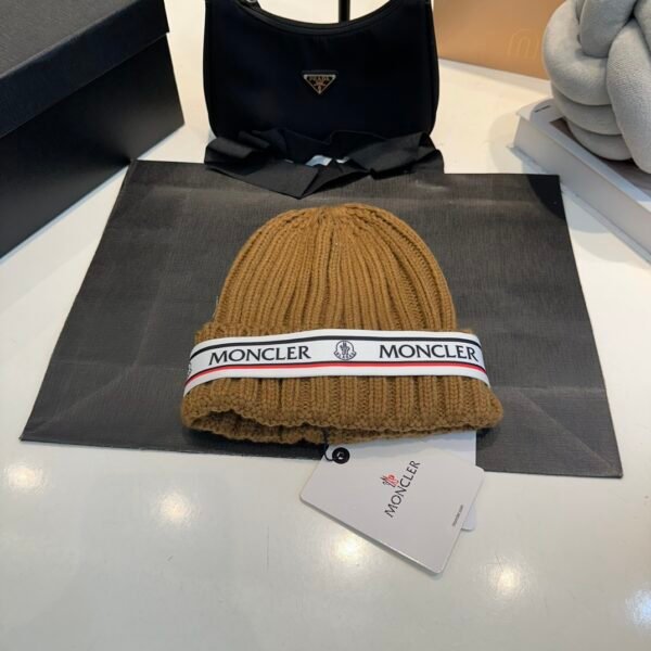 MCL Ribbed Wool Beanie Brown - Hat