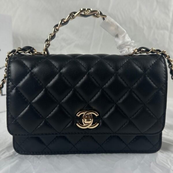 CC Classic Flap Small Black Lambskin - Bag