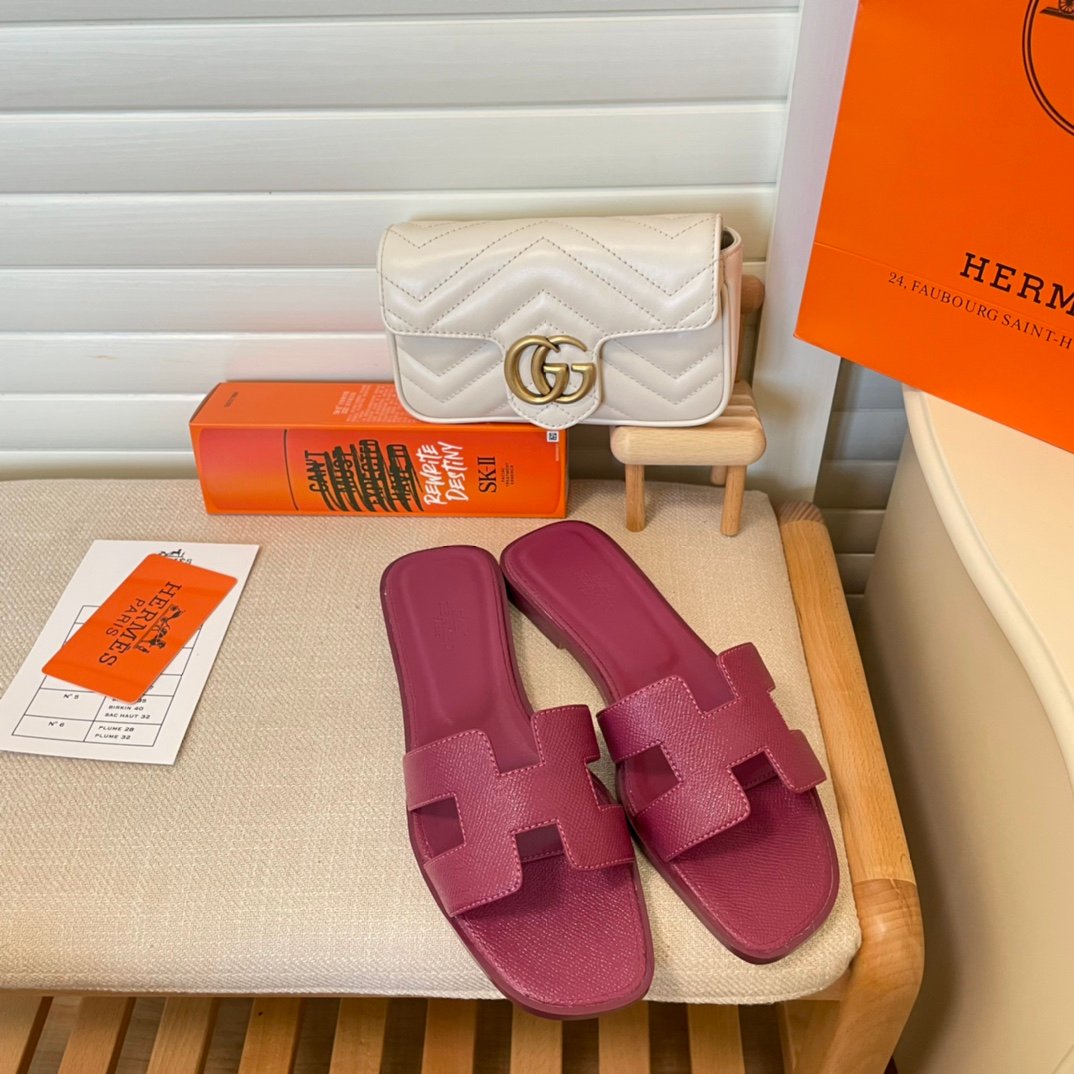 HM Oran Sandals Pink Leather - Sandals - Image 6