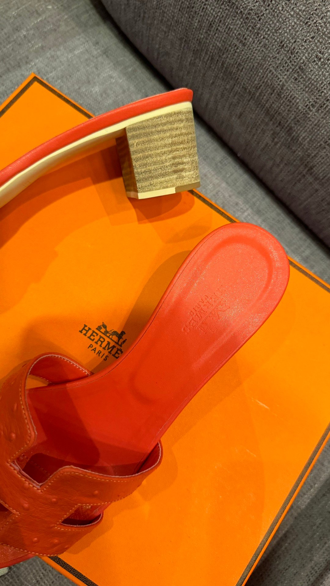 HM Oran Sandals Orange Suede - Sandals - Image 4