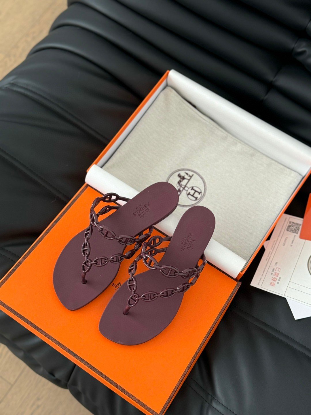 HM Oran Sandals Burgundy - Sandals - Image 5