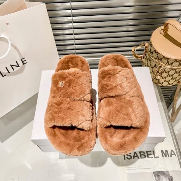 CEL Fur Slippers - Slides