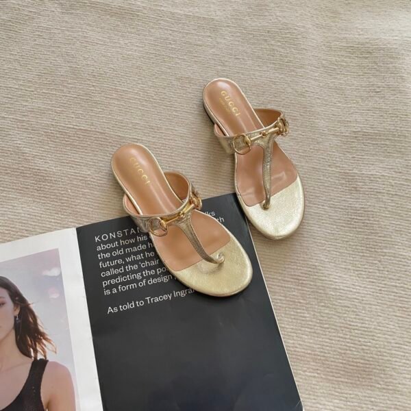 GG Marmont T-Strap Sandals - Sandals