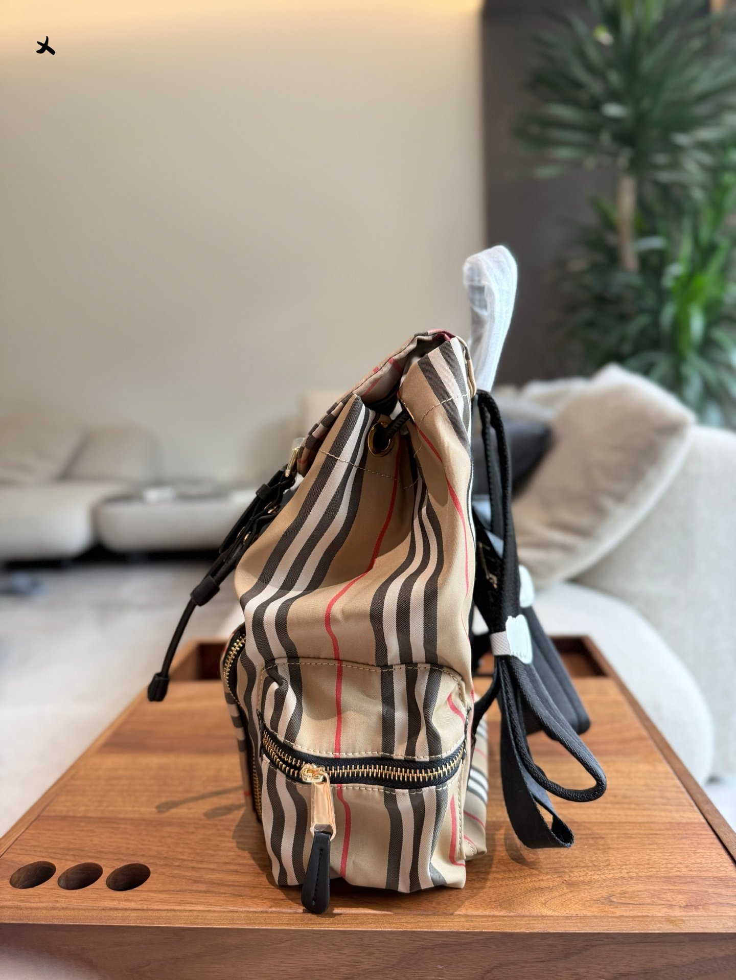 BBR Vintage Check Backpack Beige Check - Backpack - Image 4