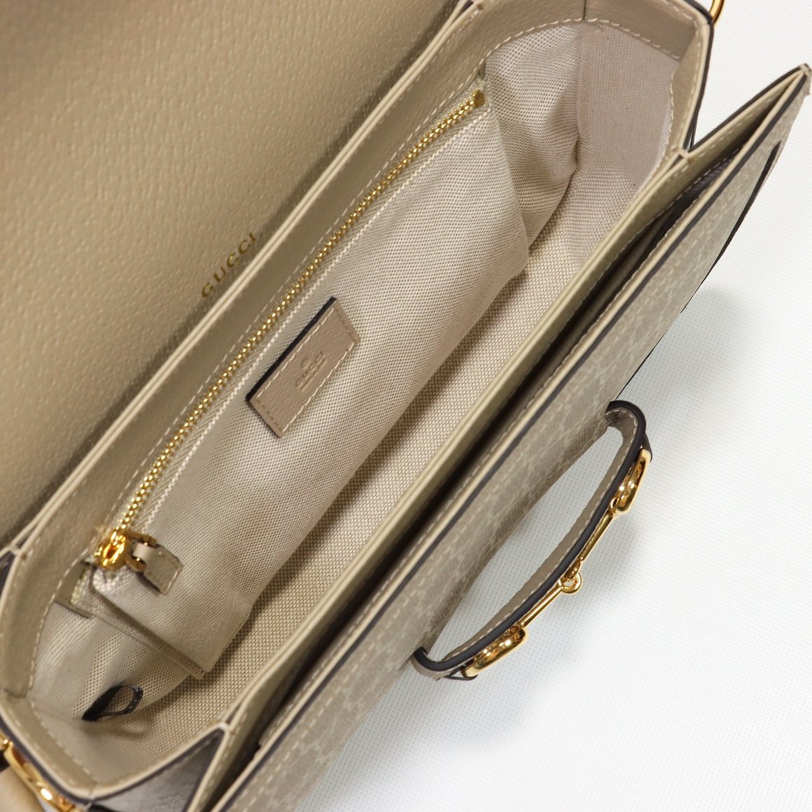 GG Horsebit 1955 Beige GG Supreme Canvas - Bag - Image 7