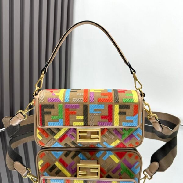 FD Baguette Multicolor Multicolor Canvas - Bag