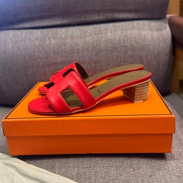 HM Oran Sandals Red Leather - Sandals