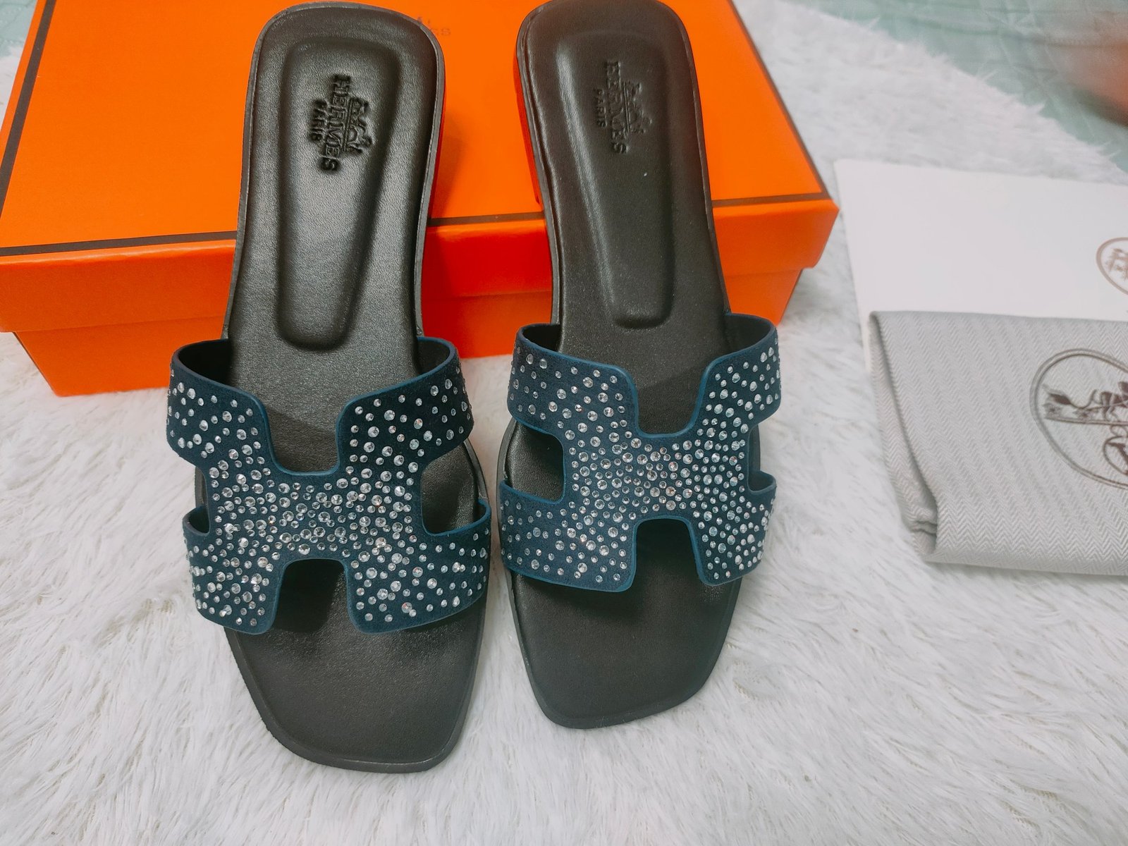 HM Oran Sandals 38 Crystal Embellished - Sandals - Image 6