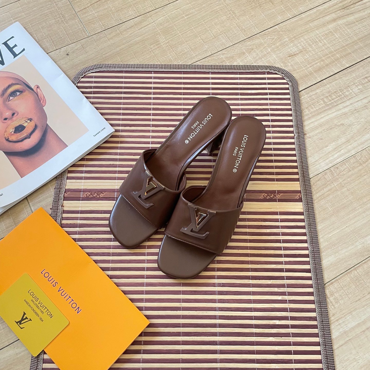 LV Lock It Mule Brown Leather - Sandals - Image 2