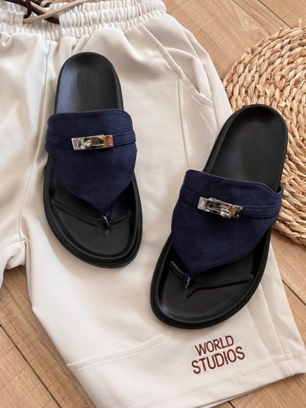 HM Izmir Sandals Navy Suede – Sandalen