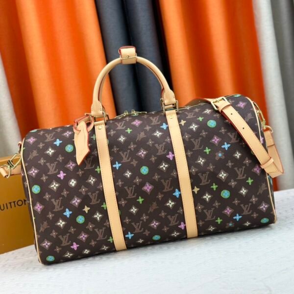 LV Keepall Bandoulière 50 Monogram Multicolore - Bag