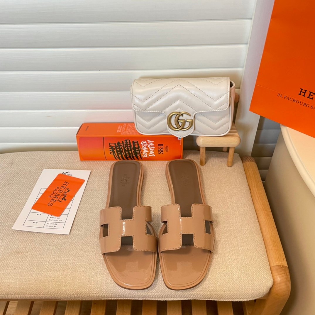 HM Oran Sandals Tan Leather - Sandals