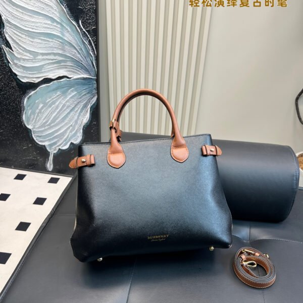 BBR Title Vintage Check Black/Tan Leather - Bag