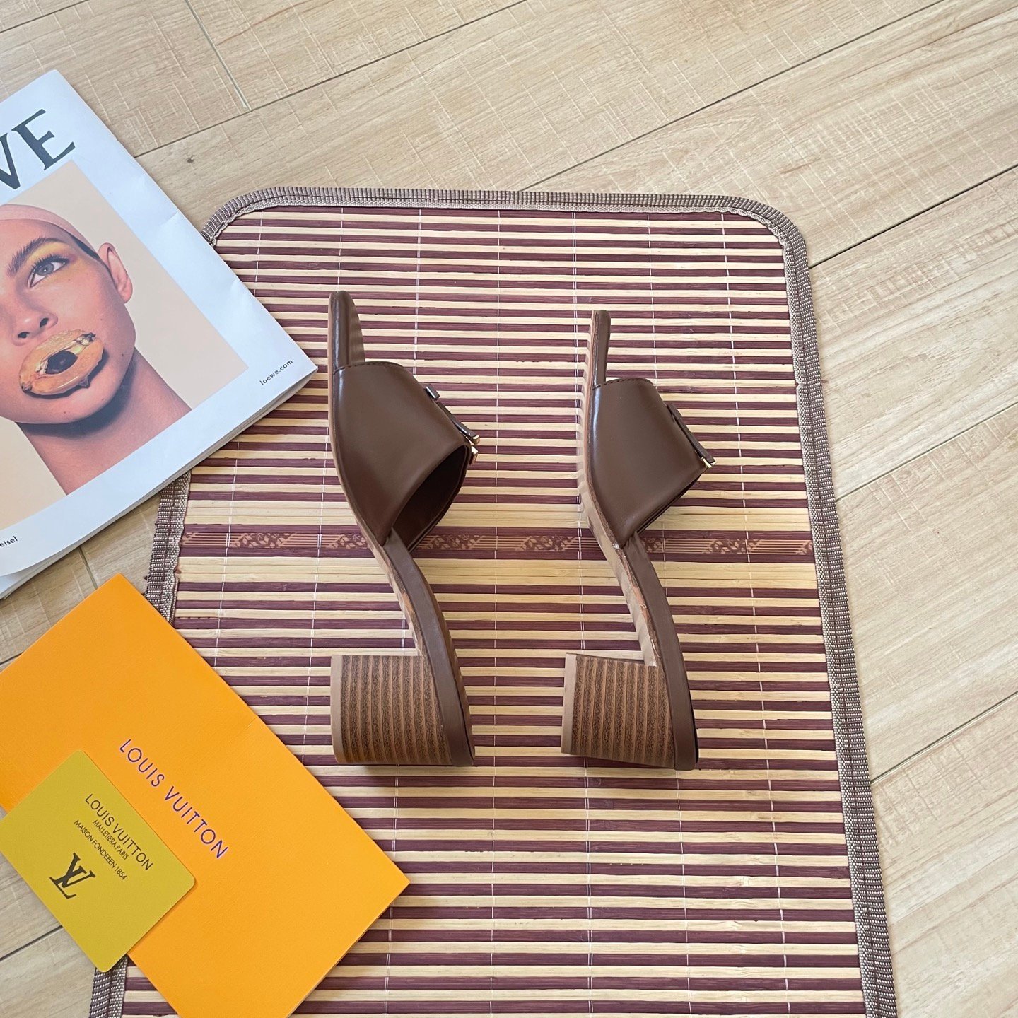 LV Lock It Mule Brown Leather - Sandals - Image 4