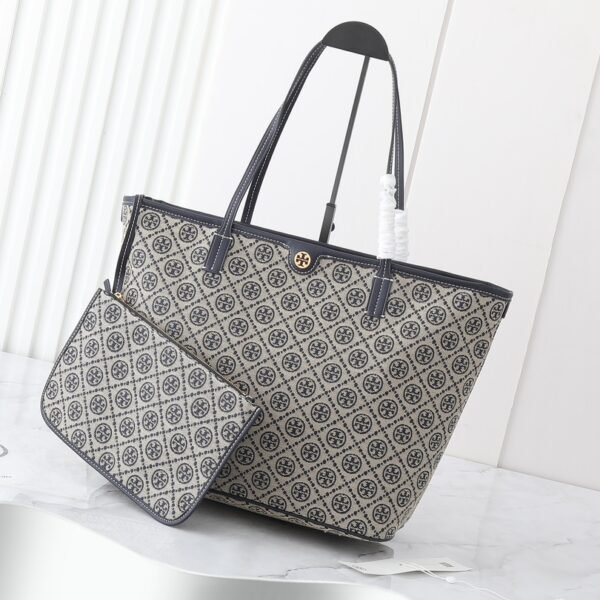TB Large monogram shopping bag featuring