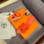 HM Oran Sandals Orange Suede – Sandals